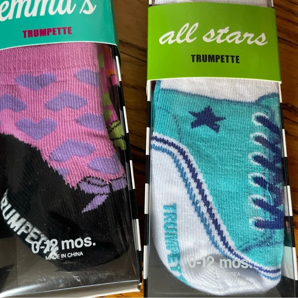 Trumpette Baby Sock Pack - Teal, White, Purple, Orange & Pink